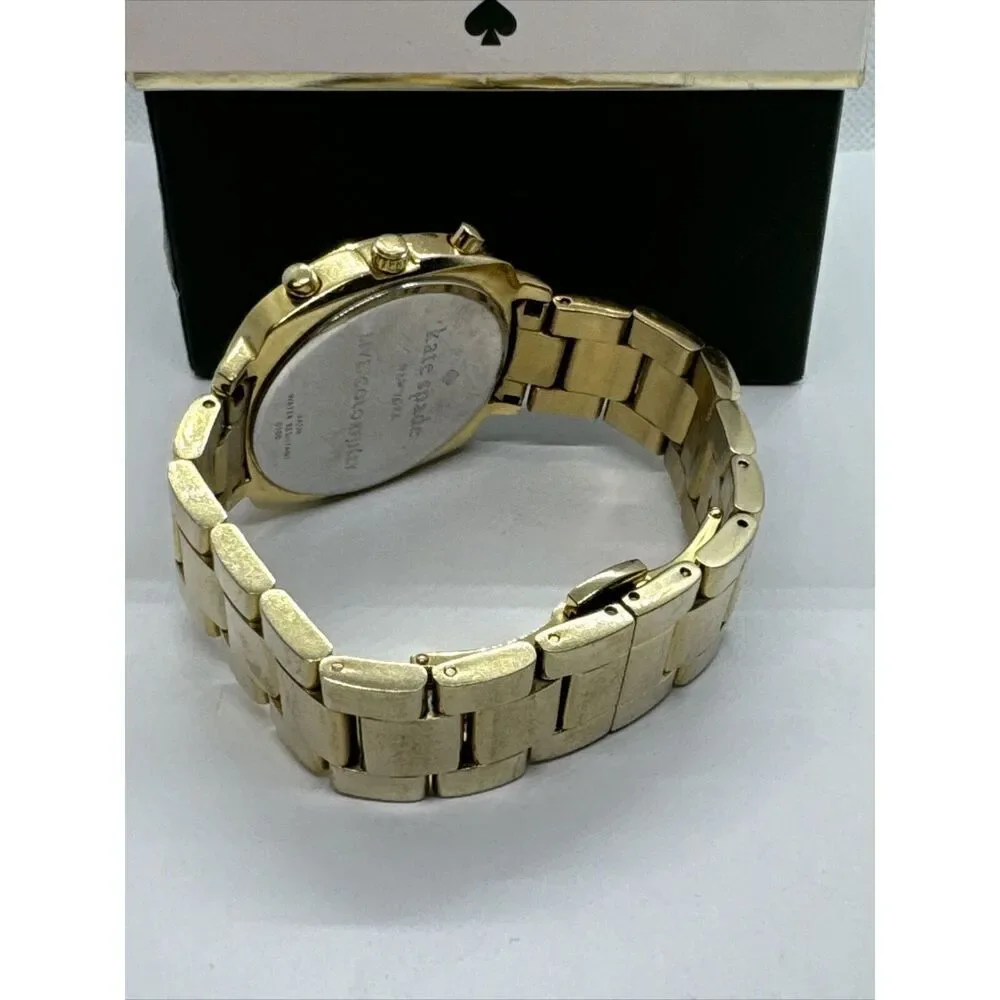 Kate Spade New York 0100 Women's Gold Stainless Steel Analog Dial Watch JNA160